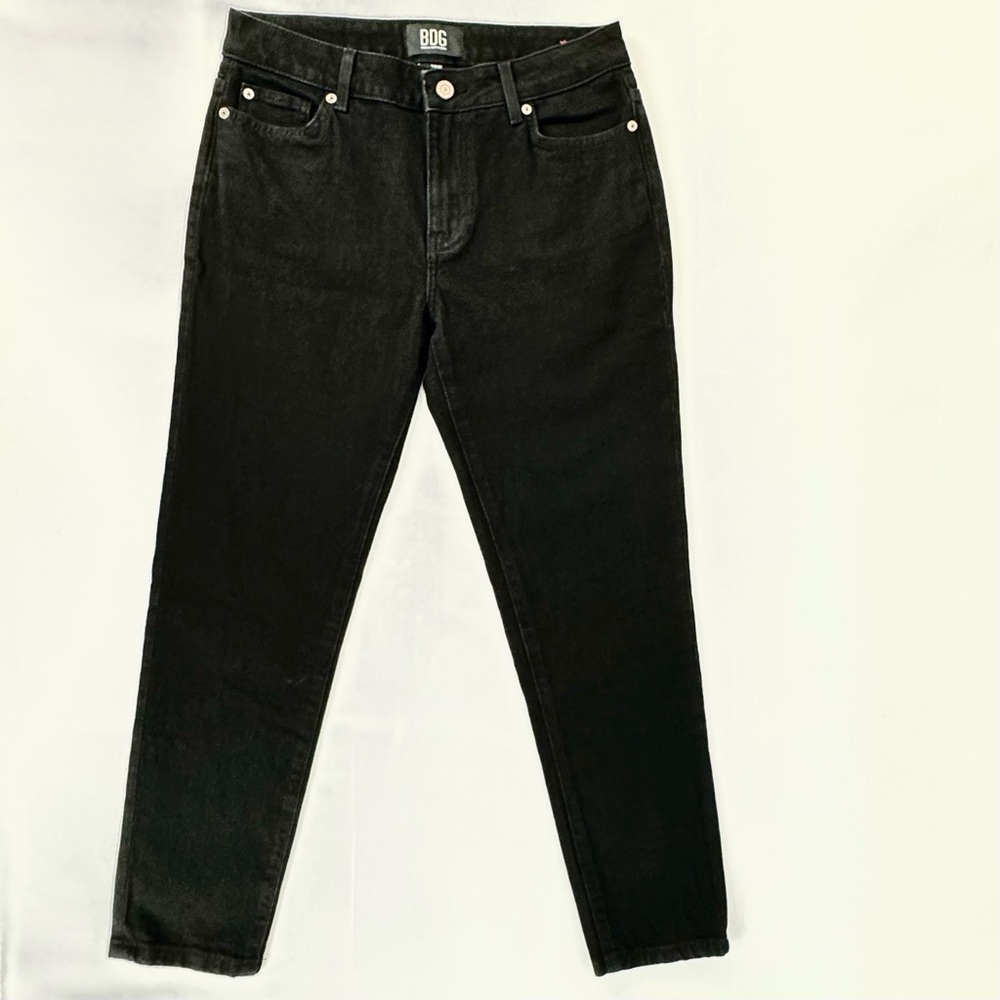 Urban Outfitters BDG small 28W high rise skinny straight jeans black, stretches